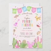 シエスタフィエスタメキシコの最初の誕生日に時間がない 招待状 (正面)