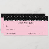 シエスタモーテルギフト証明書 (正面/裏面)