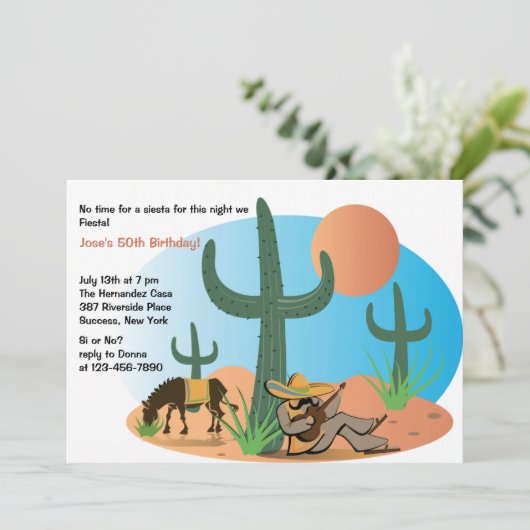 シエスタ招待状 招待状 (スタンド正面)