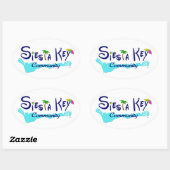 シエスタ鍵コミュニティステッカー 楕円形シール (シート)