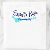 シエスタ鍵コミュニティステッカー 楕円形シール (バッグ)