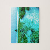 シエスタ鍵ビーチインカラードエッジをテーマにした贈り物 ジグソーパズル (縦)