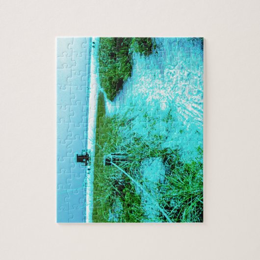 シエスタ鍵ビーチインカラードエッジをテーマにした贈り物 ジグソーパズル (縦)
