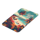 シエスタ鍵ビーチヴィンテージ マグネット (左側)