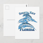 シエスタ鍵フロリダバケーショントリバルドルフィンズ ポストカード (正面/裏面)