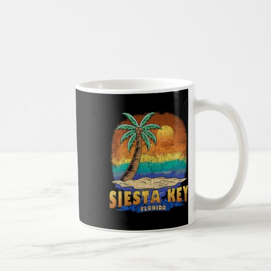 シエスタ鍵フロリダヴィンテージ動揺して土産 コーヒーマグカップ (右)