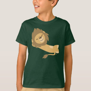 シエスタ!かわいい漫画ライオンの子どもTシャツ Tシャツ