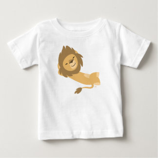 シエスタ!かわいい漫画ライオンベビーTシャツ ベビーTシャツ