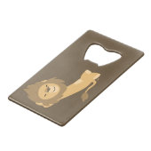 シエスタ！かわいい漫画ライオン クレジットカード栓抜き (正面アングル)