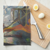 シエスタ(ジアンネ地中海のガーデン) キッチンタオル (四つ折り)