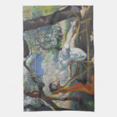 シエスタ(ジアンネ地中海のガーデン) キッチンタオル (縦)