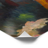 シエスタ(庭で眠る地中海の女性) ポスター (コーナー)