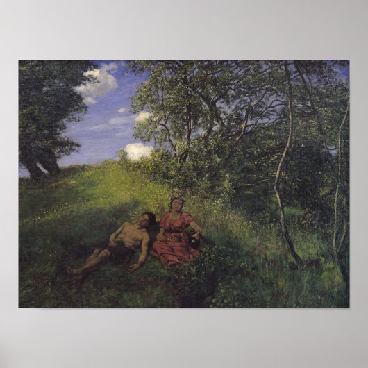 シエスタ、1889年 ポスター (正面)