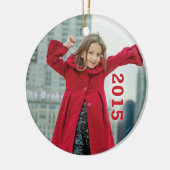 シエナのためのカスタムな休日のオーナメント2015 4 セラミックオーナメント (左)