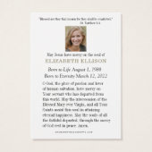 シエナのカトリック葬儀記念キャサリン (裏面)