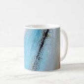 シエナのターコイズの抽象芸術のマグ コーヒーマグカップ (正面右)