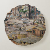 シエナの円形の装飾用クッションの屋根 ラウンドクッション (裏面)