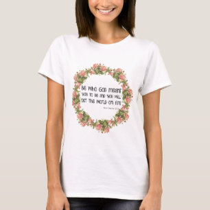 シエナの引用文の宗教St.キャサリン Tシャツ