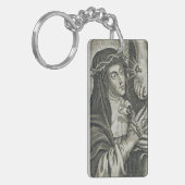 シエナの聖カタリナの磔刑アートノワール信仰 キーホルダー (正面左)