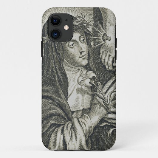 シエナの聖カタリナ磔刑アートノワール信仰 Case-Mate iPhoneケース (裏面)