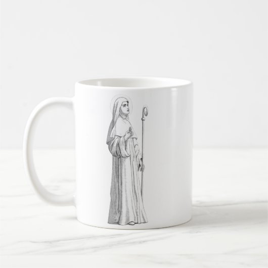 シエナの聖カタリナ 処女 コーヒーマグカップ (左)