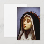 シエナの聖カトリーナ 招待 サンキューカード (正面/裏面)