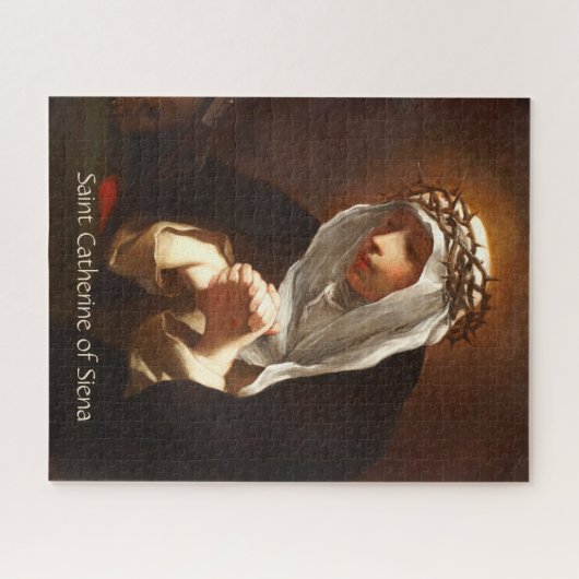 シエナの聖カトリーナ(Franceschini)垂直 ジグソーパズル (横)