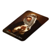 シエナの聖カトリーナ（Franceschini）垂直 マグネット (左側)