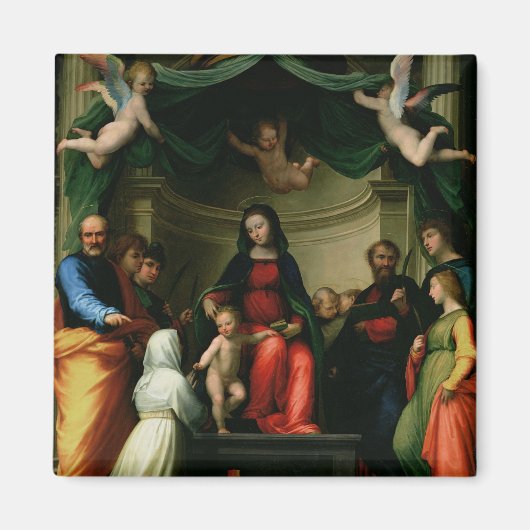 シエナの聖キャサリンと~との神秘的な結婚 マグネット (正面)