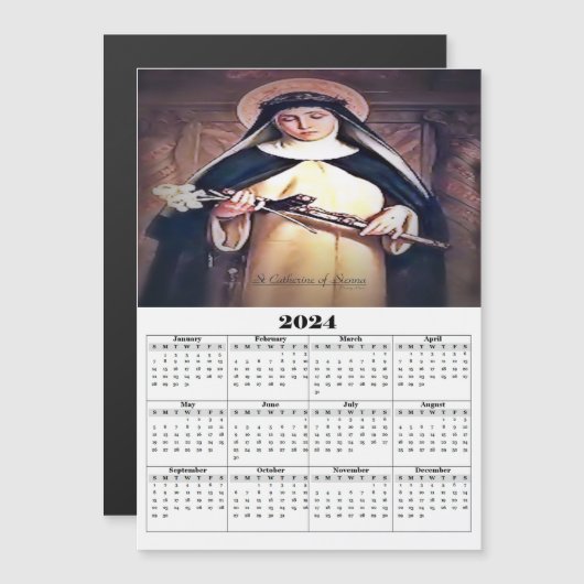 シエナの聖キャサリン (正面/裏面)