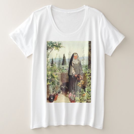 シエナの聖キャサリン プラスサイズTシャツ (デザイン正面)