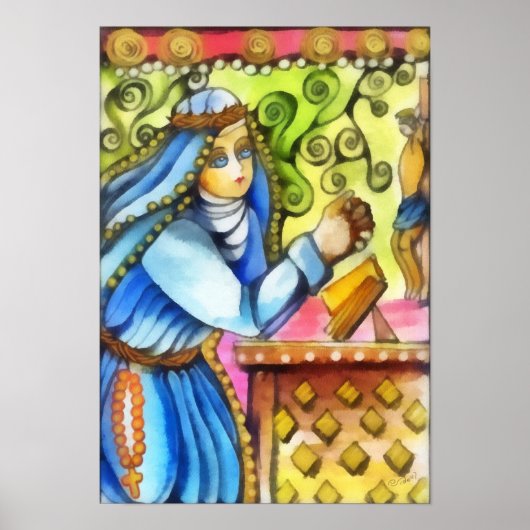 シエナの聖キャサリン ポスター (正面)