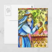 シエナの聖キャサリン ポストカード (正面/裏面)