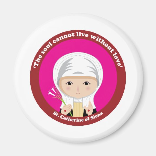シエナの聖キャサリン マグネット (正面)