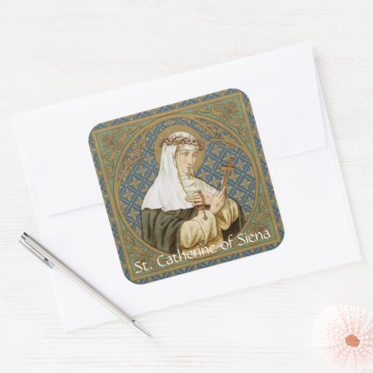 シエナの聖キャサリン(BK 19) スクエアシール (封筒)