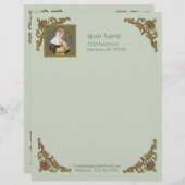 シエナの聖キャサリン(BK 19) (スタイル2、シートA) レターヘッド (正面/裏面)