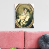 シエナの聖キャサリン, c.1746 キャンバスプリント (インサイチュ (リビング))