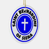 シエナの聖ベルナルディン セラミックオーナメント (右)