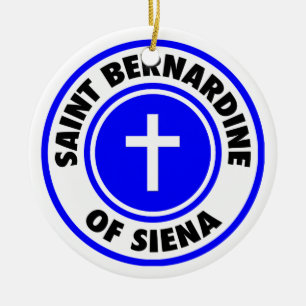 シエナの聖者Bernardine セラミックオーナメント