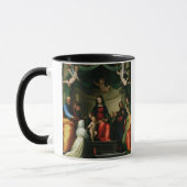 シエナのSt.キャサリンの神秘的な結婚との マグカップ (左)