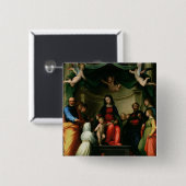 シエナのSt.キャサリンの神秘的な結婚との 缶バッジ (正面&裏面)