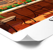 シエナイタリアアートトラベルヴィンテージイラストレーション ポスター (角)