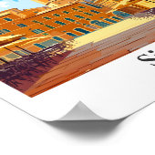 シエナイタリアアートヴィンテージトラベルイラストレーション ポスター (角)