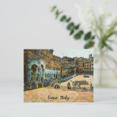 シエナイタリアシティオイルペインティング ポストカード (スタンド正面)