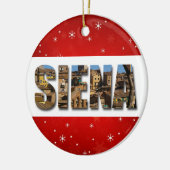 シエナイタリアシティ旅行写真 セラミックオーナメント (左)