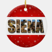 シエナイタリアシティ旅行写真 セラミックオーナメント (裏面)