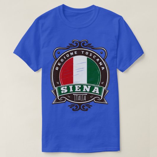 シエナイタリアレトロスタイルデザイン Tシャツ (デザイン正面)