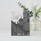シエナカテドラルイタリアドームBW ポストカード (スタンド正面)