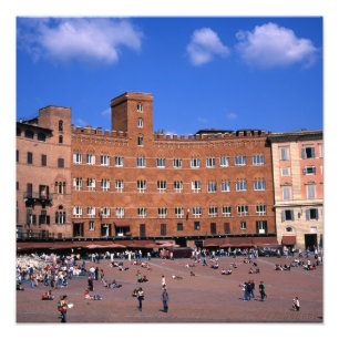シエナタスカニーイタリア フォトプリント