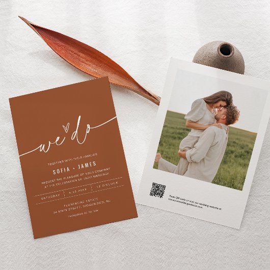 シエナテラコッタウィドゥ結婚式招待状 招待状